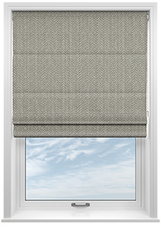 Bellavelle Chevron, Evergreen - Twist&Fit Roman Blind